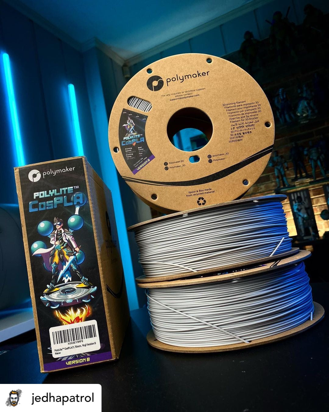 Polymaker PolyLite™ CosPLA 1.75 mm Version B - More durable 1 kg