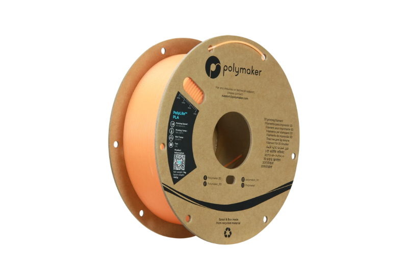 Polymaker PolyLite Luminous PLA 1.75 mm Orange 1 kg