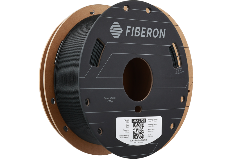 Polymaker Fiberon ASA-CF08 1.75 mm Black 0,5 kg