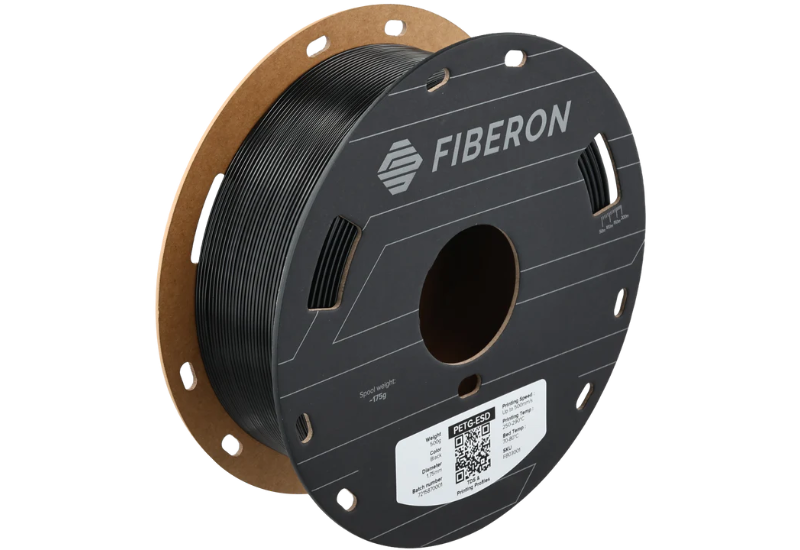 Polymaker Fiberon PETG-ESD 1.75 mm Black 0.5 kg