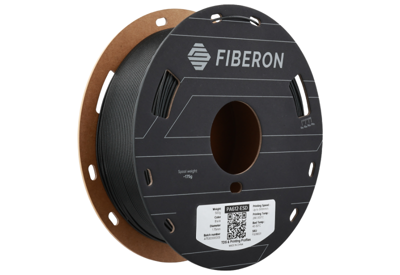 Polymaker Fiberon PA612-ESD 1.75 mm Black 0,5 kg