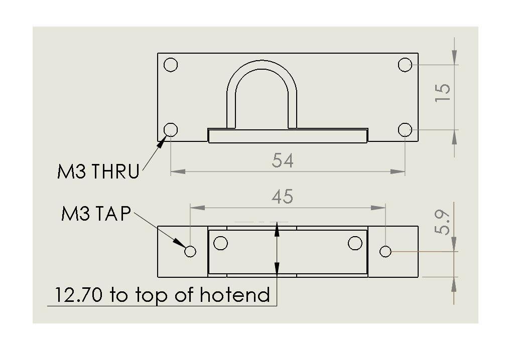 Flexion Extruder E3D V6 - Tilbehør - 3DNet